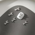 Pikkukuva 6 / 8: 10 kpl DIY Nail Art Decoration 3D hopea perhonen kiiltävä rhinest I 10Pcs