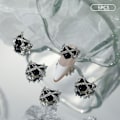 Pikkukuva 1 / 8: 5 kpl Tee-se-itse nail art Heart Of Thorns Retro Shiny Loving Black one size