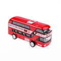 Miniatyrbillede 1 af 5: Kid metal diecast biler legetøj pull back 1:43 dobbeltdækker london Red 1pc