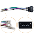 Pikkukuva 2 / 5: Ammattimainen 5Pin 12 24 V Black Car Power Window Switch Wit Black 1pc