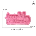 Miniatyrbillede 1 af 5: 1 Stk Jule Alfabet Silikone Form DIY Bage Kage Værktøj Cho Pink one size