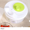 Miniatyrbillede 6 af 8: Grøntsager Salat Spinner Salat Blad Vegetabilsk Dehydrator Vask White one size