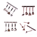 Pikkukuva 3 / 5: 5kpl 1:12 Doll House Miniatyyri metalliset keittiövälineet Nukkekotitila Broze 0