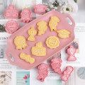 Miniatyrbillede 3 af 8: 8 stk. Tillykke med eksamen Cookie ter Biscuit Form Press Plast Red one size