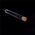 Miniatyrbillede 5 af 5: 10 stk/parti plastikreagensrør med kork hætteglas prøvebeholder bot 0 15*100