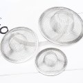 Miniatyrbilde 6 av 8: 2 stk. Baderomsavløpsfilter i rustfritt stål Dusj Hårfangere Silver 9CM