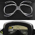 Pikkukuva 4 / 5: Laskettelulasit Myopia Frame Insert Optical Adapter Flexible Prescr Transparent onesize