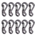 Miniatyrbillede 7 af 8: 10 Stk/parti Mini Karabinhage Nøglering Camping Gadgets EDC Survival Black one size
