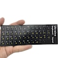 Miniatyrbillede 4 af 8: Ukraine Sprog Ukrainsk Keyboard Sticker Holdbart alfabet B White onesize