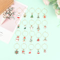 Miniatyrbillede 3 af 8: 20stk julevinglas tuscher Holiday Drink Marker Charms A Onesize