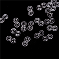 Miniatyrbilde 5 av 5: 200 stk Plast S-klemmer for gummibåndrefill Armbåndsbånd Clear One Size