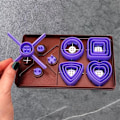 Miniatyrbillede 7 af 8: Knapper Værktøjssæt DIY Ler Knap Fremstillingssæt Skab Perfekt A1