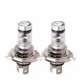 Miniatyrbild 1 av 5: 2 ST LED-lampa vit bilmotorcykelstrålkastare High Power 8000K F White H4