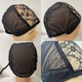 Miniatyrbilde 6 av 7: Blondeparykk Cap U Del Cap 56cm Med justerbare stropper Stretch Bla one size