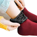 Miniatyrbild 5 av 8: Ny sammet Dam Vinter Varm Tjocka Thermal Mjuk Casual Wine red one size