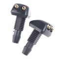 Miniatyrbillede 4 af 5: 2x Universal Forrude Sprinkler Viskerdyse Sprøjte Vand Black one size