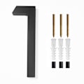 Pikkukuva 1 / 5: Osoite Big Modern Door Alphabet kelluvat talon numero kirjaimet Black 1