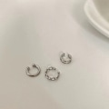 Miniatyrbillede 6 af 6: 3 stk./sæt Clips Øreringe til kvinder Unisex Minimalistisk Mode Vogn One Size