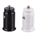 Miniatyrbilde 1 av 8: QC3.0 Billader Hurtiglading Hvit Svart Dual Port Minibil Black oensize