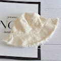 Miniatyrbillede 1 af 5: Brevtryk Bucket Cap Mænd Kvinder Unisex Banana Hat Bob Caps Hej Beige One Size