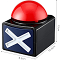 Miniatyrbilde 4 av 6: Spill Svar Buzzer Alarmknapp Med lydlys Trivia Quiz Go Red onesize