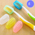 Miniatyrbillede 4 af 5: 1 Stk/sæt Bærbar Tandbørste Cover Holder YKS bakteriesikker tandb color random 4*2*2.5CM