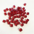 Miniatyrbild 1 av 8: 50 st/ set 8 mm klar kub färgglad kristall fyrkantig hörn Transpa Red 50pcs