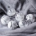 Miniatyrbillede 3 af 7: 6 stk. Gennemsigtige Sne-Julekuglepynt til Juletræ 6Pcs
