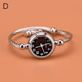 Miniatyrbillede 1 af 8: 1 stk sølv armbåndsure kvinder mode armbånd quartz ur s D one size