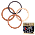 Pikkukuva 3 / 5: Puinen laukkukahva käsintehdylle käsilaukulle Totes Diy Bag Accesso Brown Flat