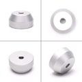 Miniatyrbilde 5 av 5: 45 RPM-adapter Slitesterk, solid aluminiumssenteradapter for 7 tommer Silver