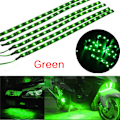 Pikkukuva 1 / 5: 24 kpl Vedenpitävä DC 12V moottorin LED-nauha pohjavalo Ca Green 24pcs