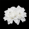 Miniatyrbild 1 av 5: 2st Dammode Blomma Hårklämma Hårnål Brudbröllop Par White 2pcs