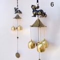 Miniatyrbillede 1 af 8: Antik Wind Chime Kobber Yard Have Udendørs Living Dekoration 6 one size