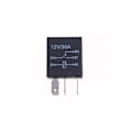 Miniatyrbild 1 av 5: 2st DC 12V 5 Pins 30A Automotive Changeover Relay Bilcykel Rel Black 2Pcs