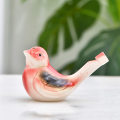 Miniatyrbillede 8 af 8: e Farvet tegning Vand Fuglefløjte Svale Legetøj Musical Instr Red With rope