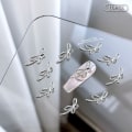 Pikkukuva 1 / 8: 10 kpl DIY Nail Art Decoration 3D Sliver / kultainen rusetti kynsipora 10Pcs Sliver 7*18mm