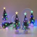Miniatyrbild 3 av 8: Lysande minijulgranar Vackra små konstgjorda Xmas T A one size