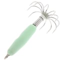 Miniatyrbillede 4 af 8: 1 stk. Lysende fiskeblink agn blæksprutte jig krog lys grøn fi one size