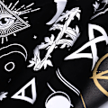 Miniatyrbillede 3 af 8: Tarots Dug Triple Moon Pentagrams Pagan Alter Cloth Flan Style 2 B