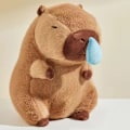 Miniatyrbillede 2 af 5: Ny blød snottet capybara plys bamse capybara med strækbar 25cm