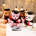 Miniatyrbillede 7 af 8: Afgangs Bjørnedukker Børn Voksne Fødselsdagsgaver Studenterlæge Pink one size