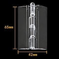 Miniatyrbillede 1 af 5: 10 STK Holdbare klare akryl foldehængsler gennemsigtig plexigla Transparent 65*42mm