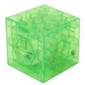 Miniatyrbillede 4 af 5: 3D Cube puslespil penge labyrint bank spare mønt samling æske Random Color 3Pcs