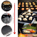 Miniatyrbilde 5 av 8: Gjenbrukbare non-stick BBQ Grillmatte Grillbakeforinger Teflon 1PC 30*40CM