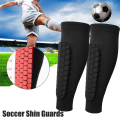 Miniatyrbillede 2 af 5: 1 stk Honeycomb Soccer Shin Guards Football Shields Sports Leggin Black L