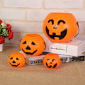 Miniatyrbilde 5 av 8: Halloween Christams Party Props Plast Pumpkin Bucket Candy Bo C