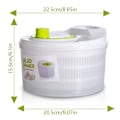 Pikkukuva 5 / 8: Vihannessalaattipyöri Salaattilehti Vihannesten kuivausainepesu White one size