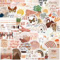 Pikkukuva 1 / 8: 50 kpl Bohemian inspiroiva graffititarra autokitarapuku Multicolor one size