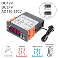 Miniatyrbild 5 av 8: 1st LED Digital STC-1000 temperaturkontrollomkopplare Microcom Black DC24V